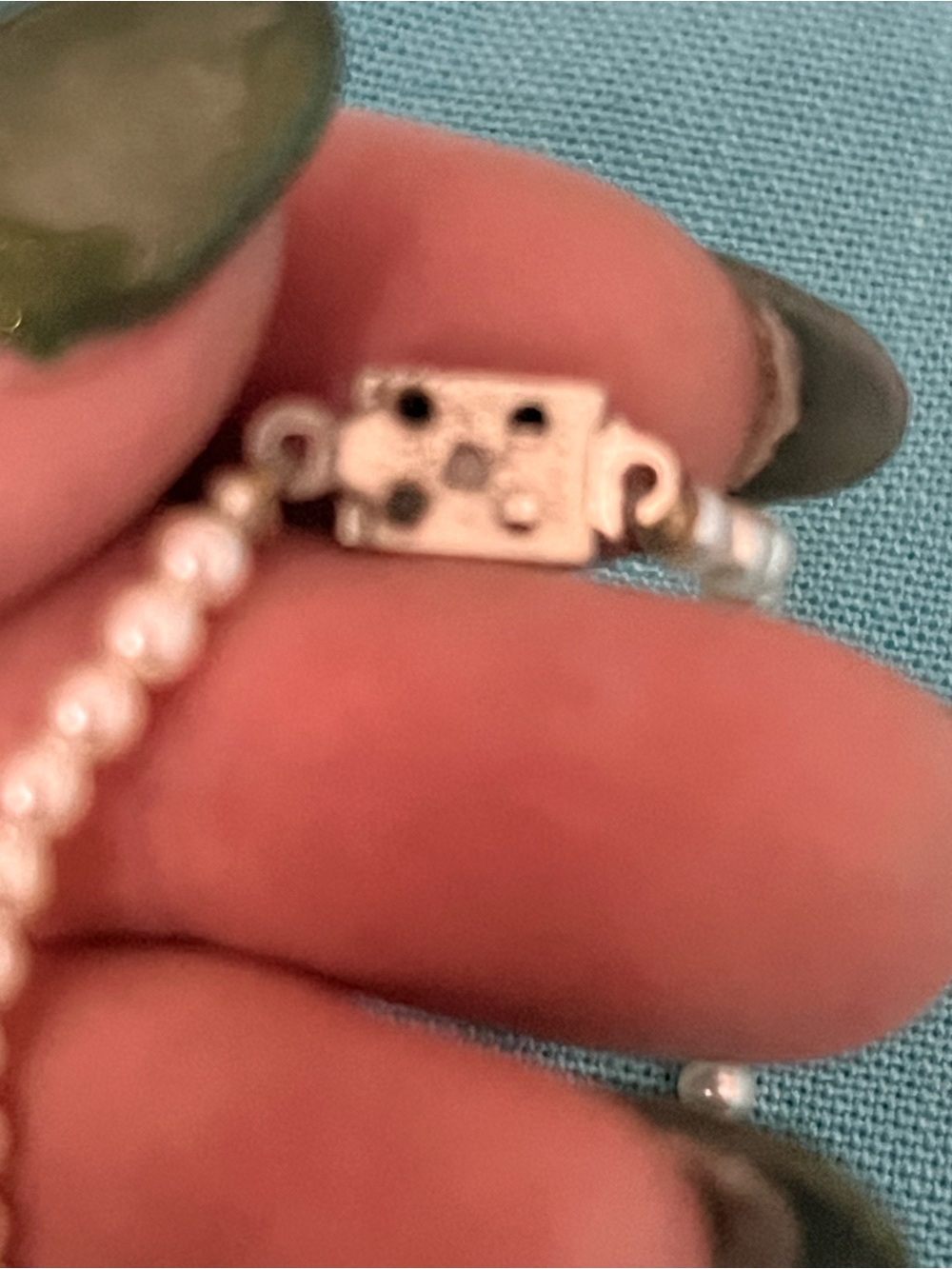 Classic Pearl Bead Necklace - Box Clasp - Picture 3 of 4